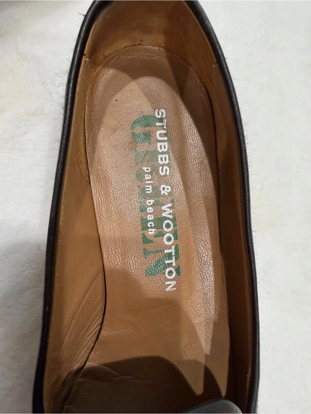 Stubbs & Wootton Black Woven Loafers